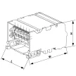 Tracon TKB-166/4 Választókapcsoló, 0-1-2 400V, 50Hz, 160A, 2×4P, 37kW, 88×88mm, 60°