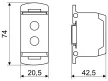 Tracon TKB-209/4 Választókapcsoló, 0-1-2 400V, 50Hz, 20A, 2×4P, 5,5kW, 48×48mm, 90°