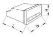 Tracon TKB-256/3T65 Tokozott választókapcsoló, 0-1-2 400V, 50Hz, 25A, 2×3P, 7,5kW, 48×48mm, 60°, IP65