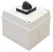 Tracon TKB-259/3T65 Tokozott választókapcsoló, 0-1-2 400V, 50Hz, 25A, 2×3P, 7,5kW, 48×48mm, 90°, IP65