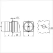 Tracon TKFK-63 Főkapcsoló, kulcsos, BE-KI 400V, 50Hz, 63A, 4P, 18,5kW, 64×122mm