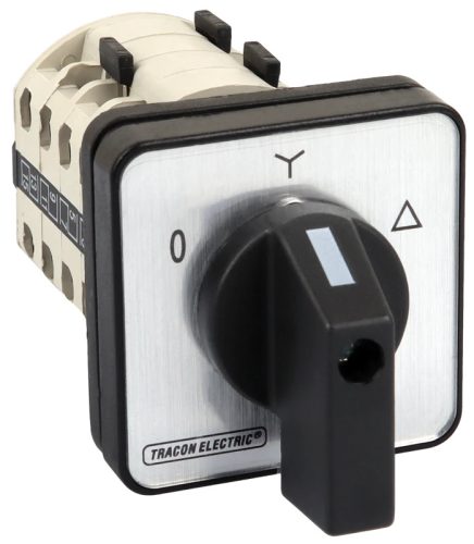 Tracon TKM-32/C Közvetlen Y-D motorkapcsoló 400V, 50Hz, 32A, 11kW, 64×64mm,