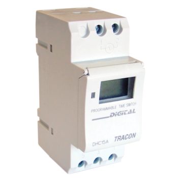   Tracon TKO-HE, Sorolható kapcsolóóra, heti, elektronikus, többfunkciós 230V, 16(4) A