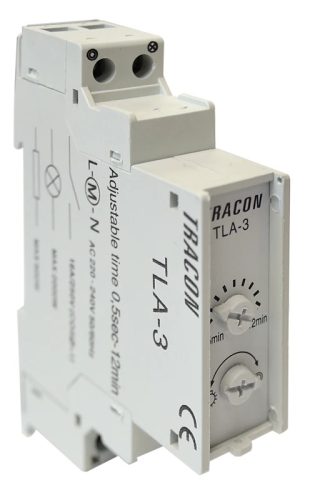 Tracon TLA-3, Lépcsőházi időkapcsoló 0,5-12min, 16A