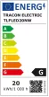 Tracon TLFLED20NW, Védett integrált LED-es bútorvilágító 230 V, 50 Hz, 20 W, 1600 lm, 4000 K, IP44,