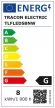 Tracon TLFLEDS8NW, Védett integrált LED-es bútorvilágító csatlakozóaljzattal 230 V, 50 Hz, 8 W, 720 lm, 4000 K, IP44,