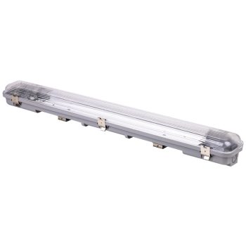   Tracon TLFVLEDN106 Védett lámpatest LED csövekhez, egyoldalas betáp 230 V, 50 Hz, G13, 600 mm, IP65, ABS/PC