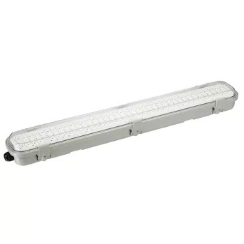   Tracon TLFVLM18W, 18W, radaros, por- és páramentes kültéri LED ipari lámpatest mozgásérzékelővel, , 230VAC,18W,600mm,360°,IP65,1-8m,10s-12m,3-2000lx, EEI=A