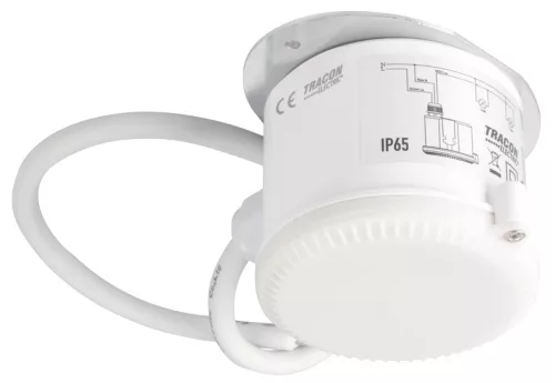 Tracon TMB-759 Mozgásérzékelő, mennyezeti, radaros, nagy magasságba 230 VAC, 5,8 GHz, 360°, 4-15m, 5s-30 min, 3-2000lux, IP65
