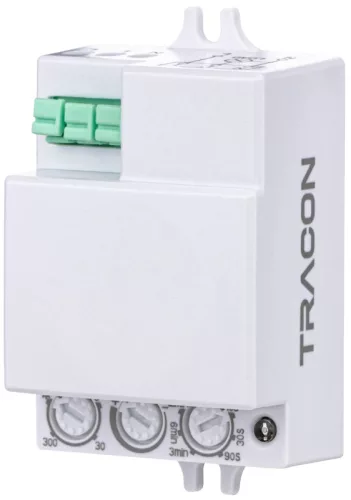Tracon TMB-L01D, Mozgásérzékelő, mikrohullámú, lámpába 230 VAC, 5,8 GHz, 360°, 1-6 m, 10 s-12 min, 3-2000lux