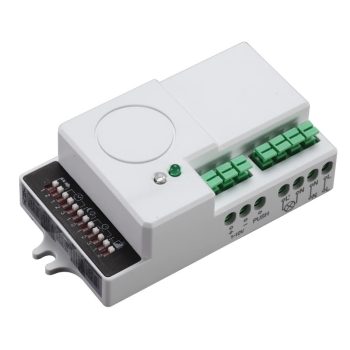   Tracon TMB-L01DIMM, Mozgásérzékelő, radaros, lámpatestekbe,szabályozható fényerő 230 VAC, 5,8 GHz, 360°, 2-8 m, 5 s-30 min, 2-2000lux