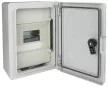 Tracon TME282113M Falra szerelhető maszkolt műanyag szekrény, 12 modul, 2 sor, teli ajtóval, 280x210x130, IP65, 1000V AC/DC
