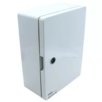   Tracon TME332513M Falra szerelhető maszkolt műanyag szekrény, 18 modul, 2 sor, teli ajtóval, 330x250x130, IP65, 1000V AC/DC