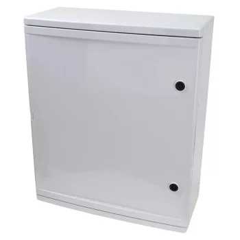   Tracon TME605022, Műanyag elosztószekrény H×W×D=600×500×220mm, IP65, IK10, 1000V AC/DC, RAL7035