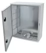Tracon TME605022, Műanyag elosztószekrény H×W×D=600×500×220mm, IP65, IK10, 1000V AC/DC, RAL7035