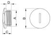 Tracon TMZ-32, Metrikus záródugó M32×1.5mm