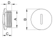 Tracon TMZ-40, Metrikus záródugó M40×1.5mm