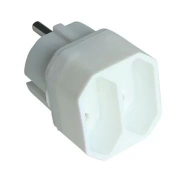   Tracon TN2, Többférőhelyes átalakító csatlakozó 2×EURO, 250VAC, max.2,5A