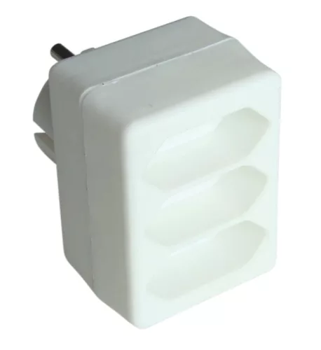 Tracon TNF3, Többférőhelyes csapos átalakító csatlakozó 250VAC, max.2,5A, 3xFrench