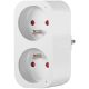 Tracon TNSM2-FR Okos csatlakozó adapter 2xFRENCH, 240VAC, 16A