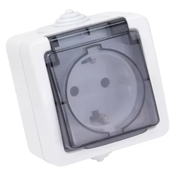   Tracon TR-PH01, Falon kívüli csatlakozóaljzat 16A/250VAC, IP54
