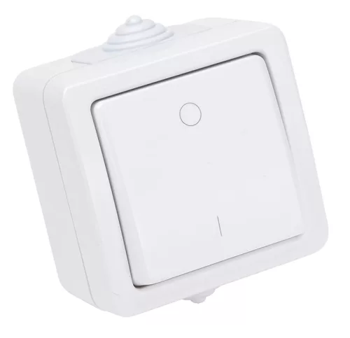 Tracon TR-PH04, Falon kívüli kétpólusú kapcsoló 10AX/250VAC, IP54, (102)