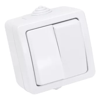   Tracon TR-PH05-2, Falon kívüli 2-áramkörös kapcsoló 10AX/250VAC, IP54, (2x101)