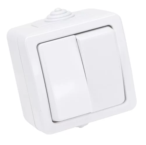 Tracon TR-PH05-2, Falon kívüli 2-áramkörös kapcsoló 10AX/250VAC, IP54, (2x101)