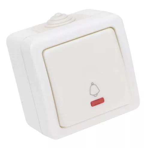 Tracon TR-PH07L, Falon kívüli csengőnyomó, jelzőfénnyel 10AX/250VAC, IP54, (N101)