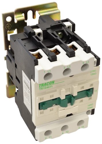 Tracon TR1D4011 Kontaktor 660V, 50Hz, 40A, 18,5kW, 230V AC, 3×NO+(1×NO+1×NC)