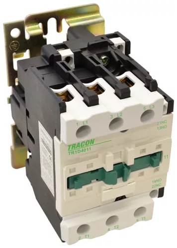 Tracon TR1D5011E7 Kontaktor 660V, 50Hz, 50A, 22kW, 48V AC, 3×NO+(1×NO+1×NC)