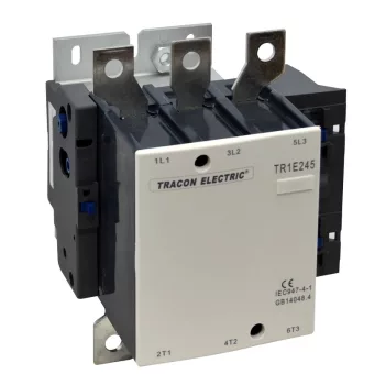   Tracon TR1E245B7 Nagyáramú kontaktor 660V, 50Hz, 245A, 132kW, 24V AC, 3×NO+1×NO