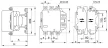 Tracon TR1E475E7 Nagyáramú kontaktor 660V, 50Hz, 475A, 250kW, 48V AC, 3×NO+1×NO