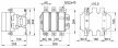 Tracon TR1E620E7 Nagyáramú kontaktor 660V, 50Hz, 620A, 335kW, 48V AC, 3×NO+1×NO