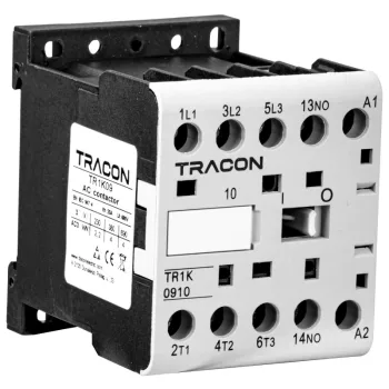   Tracon TR1K0601E7 Segédkontaktor 660V, 50Hz, 6A, 2,2kW, 48V AC, 3×NO+1×NC