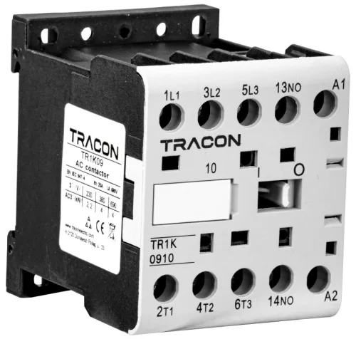 Tracon TR1K0908V7 Segédkontaktor 660V, 50Hz, 9A, 4kW, 400V AC, 2NO+2NC
