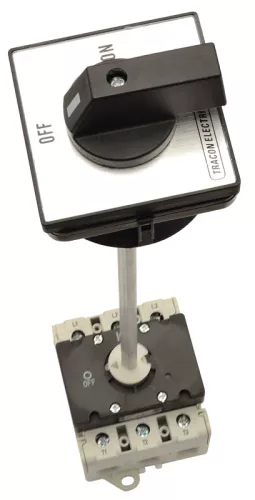 Tracon TS-20/3K Szakaszoló kapcsoló ajtókupplunggal 400V, 50Hz, 20A, 3P, 5,5kW, 64×64mm