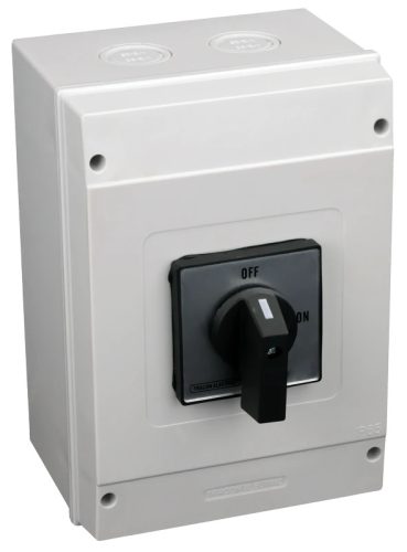 Tracon TS-80/3T65 Tokozott szakaszoló kapcsoló 400V, 50Hz, 80A, 3P, 22kW, 64×64mm, IP65