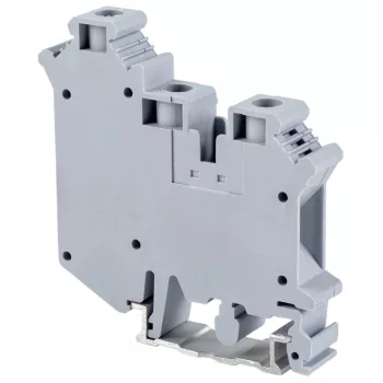   Tracon TSKA10/3 Háromkapcsos ipari sorozatkapocs, csavaros, sínre, szürke 800V 76A 0.5-16 mm2