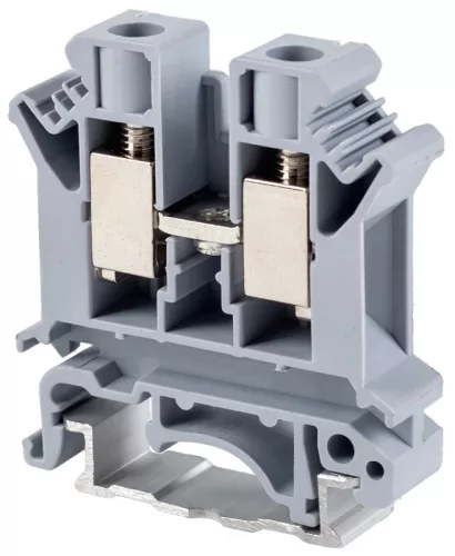 Tracon TSKA10 Fázisvezető ipari sorozatkapocs, csavaros, sínre, szürke 0,5-10mm2, 800VAC, 76A