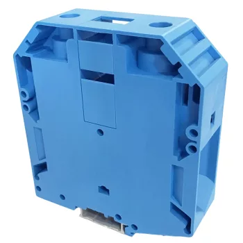   Tracon TSKA150-K Nullavezető ipari sorozatkapocs, csavaros, sínre, kék 35-150mm2, 1000VAC, 309A