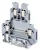 Tracon TSKA2,5/2 Emeletes ipari sorozatkapocs, csavaros, sínre, szürke 0,2-2,5mm2, 500VAC, 32A