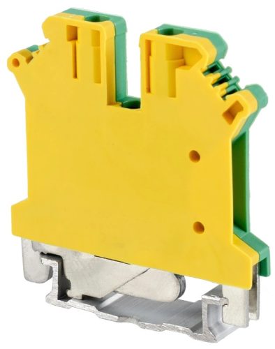 Tracon TSKA2.5JD Védővezető ipari sorozatkapocs, csavaros, sínre, zöld/sárga 0,2-2,5mm2, 32A