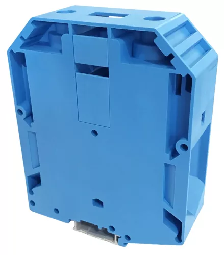 Tracon TSKA240-K Nullavezető ipari sorozatkapocs, csavaros, sínre, kék 70-240mm2, 1000VAC, 415A