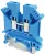 Tracon TSKA4-K Nullavezető ipari sorozatkapocs, csavaros, sínre, kék 0,2-4mm2, 800VAC, 41A