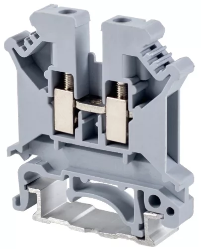 Tracon TSKA4 Fázisvezető ipari sorozatkapocs, csavaros, sínre, szürke 0,2-4mm2, 800VAC, 41A