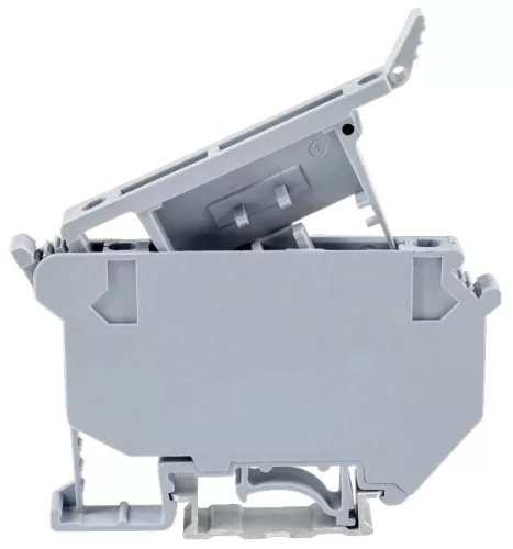 Tracon TSKA4B Biztosítós ipari sorozatkapocs, csavaros, sínre, szürke 800V 6.3A 0.5-6 mm2