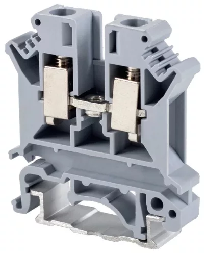 Tracon TSKA6 Fázisvezető ipari sorozatkapocs, csavaros, sínre, szürke 0,2-6mm2, 800VAC, 57A