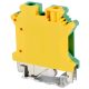 Tracon TSKA6JD Védővezető ipari sorozatkapocs, csavaros, sínre, zöld/sárga 0,2-6mm2, 57A