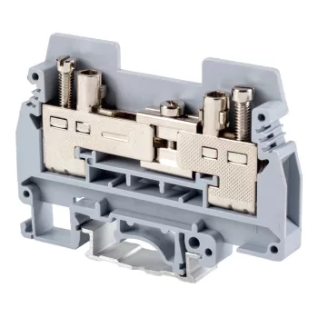   Tracon TSKA6S Mérő ipari sorozatkapocs, csavaros, sínre, szürke 0,5-6mm2, 400VAC, 57A